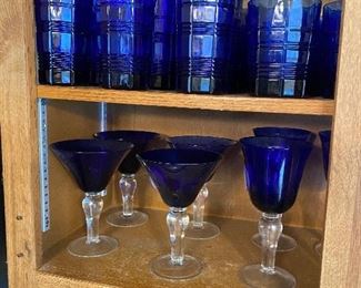 Cobalt blue glass, ware