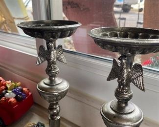 Eagle candle stands