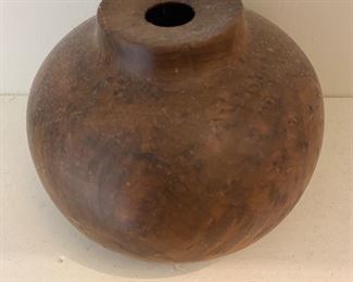 Burl wood vase 