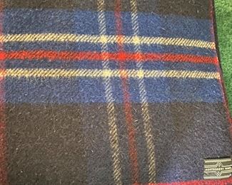 Vintage Montgomery Ward wool car blanket