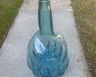 Super neat vintage  glass bottle