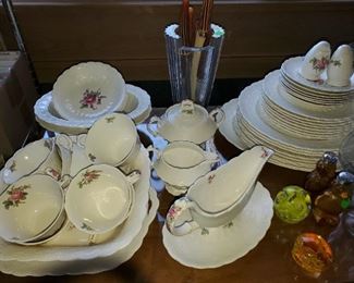 Spode Jewel Billingsley Rose China Set