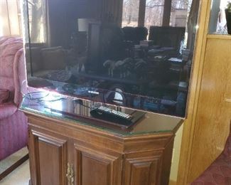 Flatscreen TV & stand (sold seperately)