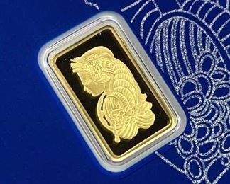 2.5g Gold Bar 'Lady Fortuna' PAMP 999.9 Sealed
