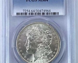 1898-O Morgan Dollar, PCGS MS64 High Grade UNC
