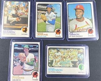 1973 Topps (5) HOF/Stars: Munson, Jenkins+