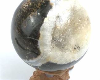 Leopard Skin Jasper Sphere w/ Druzy