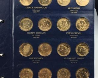 Presidential Dollar Set 80 BU Coins Included