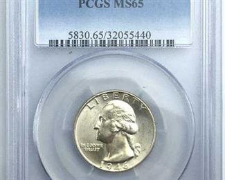 1946 PCGS MS65 Washington Quarter High Grade
