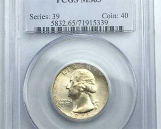1946-S PCGS MS65 Washington Quarter High Grade