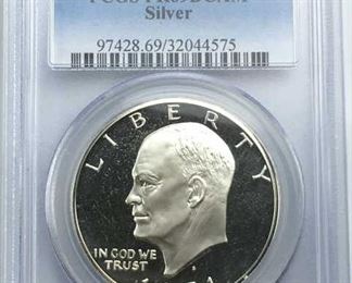 1971-S PCGS PR69 DCAM Silver Ike Dollar