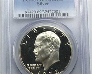 1972-S PCGS PR69 DCAM Silver Ike Dollar