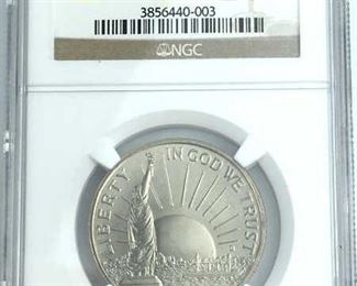 1986-D NGC MS69 Liberty Comm. Half Dollar
