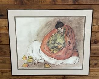 Vintage 1977 Southwestern Art by RC Gorman