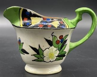 Vintage Gold Castle Hand Painted Creamer, 2/2