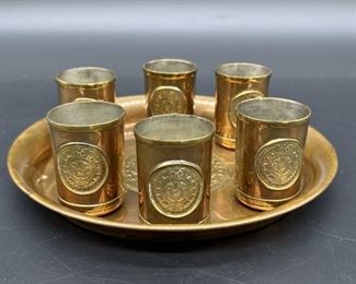 Copper Bar Set: 6- Mini Moscow Mule / Shot Mugs