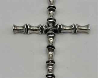925 Silver James Avery Cross Pendant, Tested