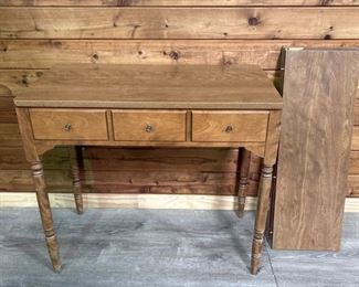 Ethan Allen Desk Converts to Table with 3 Leaves