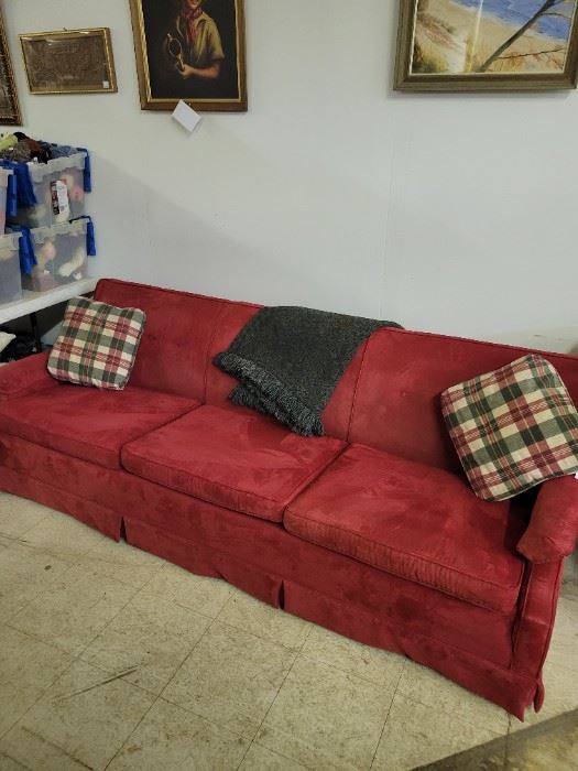 Very nice Microfiber Red Couch