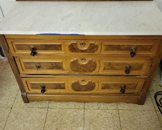 3 Drawer Dresser With Marble Top