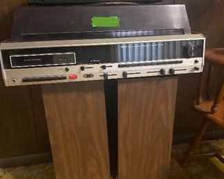 Record player/recorder with two speakers - works. (No records available.)