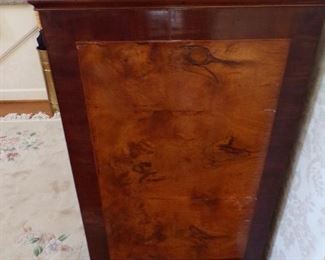 Side view of the chest