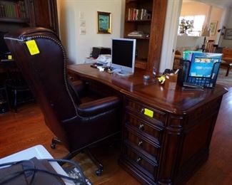 Sligh Executive desk, Office Chair, etc.