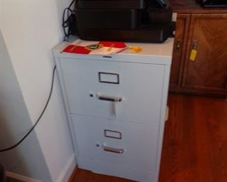 file cabinet and printer