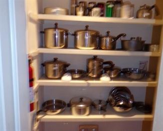 pots and pans, baking pans (some never used)