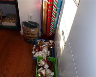 tall metal file cabinet, etc.