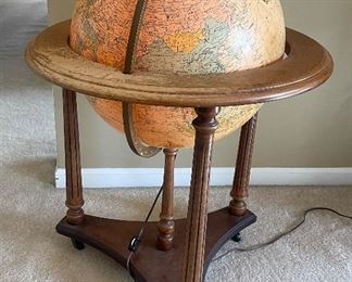 Vintage Repologle Illuminated Globe