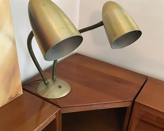 Mid Century double desk lamp