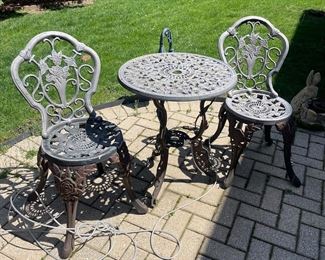 Iron Table and Chairs