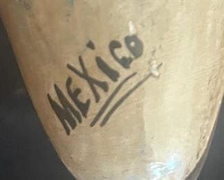 Vintage Hand Painted Mexican Folk Art Pottery