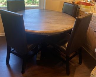 Arhaus Kitchen Table and Four Chairs