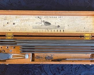 Leroy Lettering Set  - 1944 - Keuffel & Esser Co.  w/Wooden Box