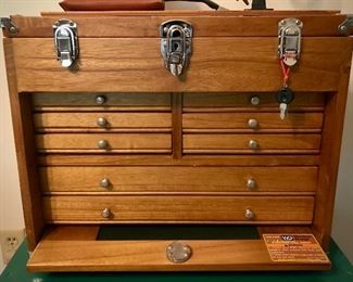 Windsor Design 8 Drawer Tool Chest  filled with Model Train Tinkering Tools 