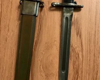Bayonet and Scabbard 
