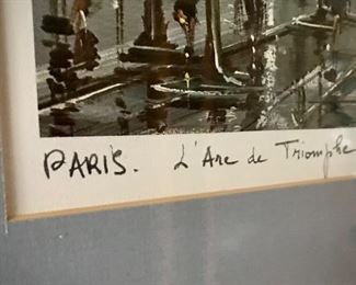 Paris,  L'Arc de Triomphe Artwork