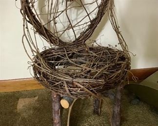 Small Birch and Grapevine Chair 