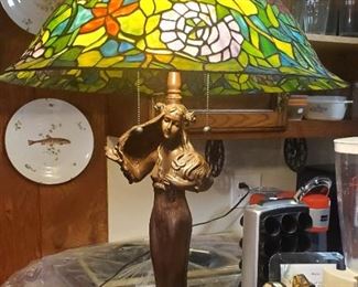 Resin Base Tiffany Style Lamp. Was $600. Now $480