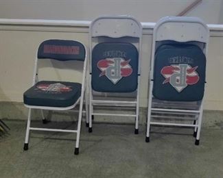 THICK CUSHION SEATING- METAL FOLDING CHAIRS - $10 EACH