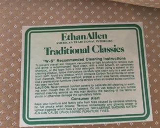 ETHAN ALLEN BRAND - WINGBACK SITTING CHAIR