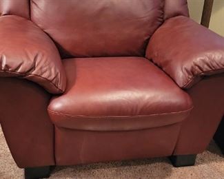 FAUX LEATHER CHAIR - $100