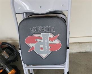 THICK CUSHION SEATING- METAL FOLDING CHAIRS - $10 EACH