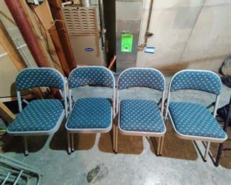 PADDED FOLDING CHAIRS - $10 EACH