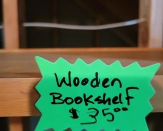 5 - TIER WOODEN BOOKSHELF/DISPLAY - $35