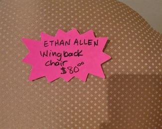 ETHAN ALLEN BRAND - WINBACK CHAIR - $80