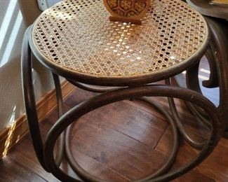 Bent wood side table