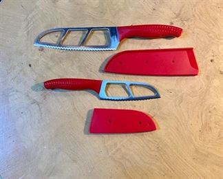 EASY SLICE, Zero Friction, 6" and 4" Stainless Steel Knives